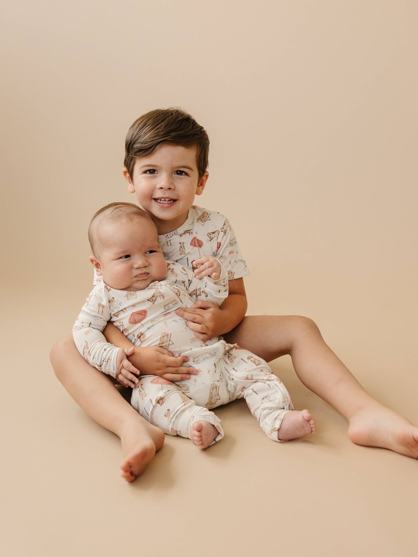 Little Joy Co. - Beach Pawty Bamboo Zippy Pajamas