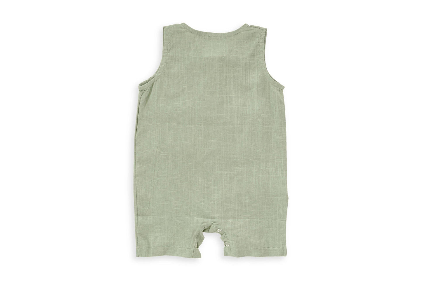 Babe Basics - Green Crop Linen Romper