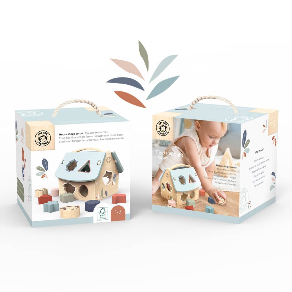 Speedy Monkey - House Shape Sorter*****IN STORE PURCHASE ONLY****