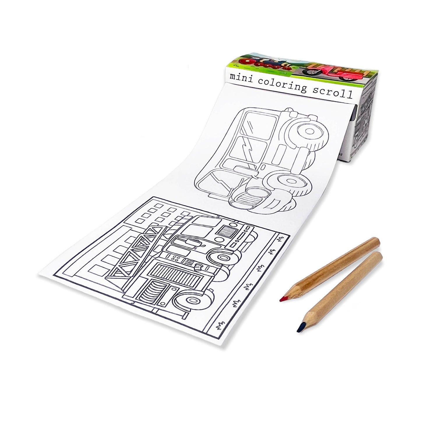 elseware unplug - Mini Coloring Scrolls - 12ct Two Themes - 16ft w/Adhesive  