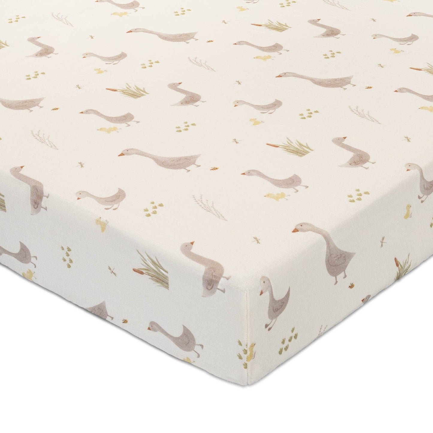 Crane Baby - Charlie Farmhouse Goose Crib Fitted Sheet