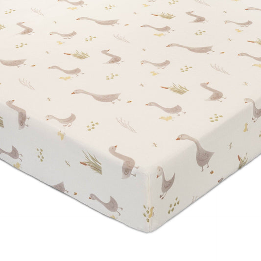 Crane Baby - Charlie Farmhouse Goose Crib Fitted Sheet