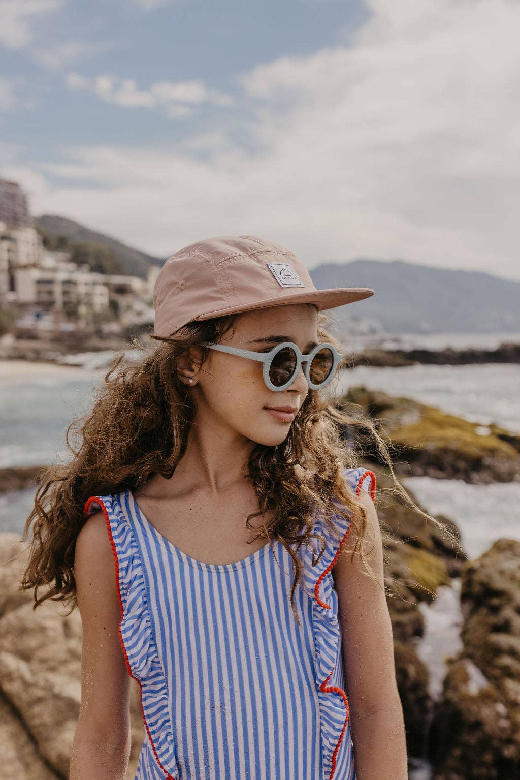 HEY AUGUST CO - Five-panel cap in Petal