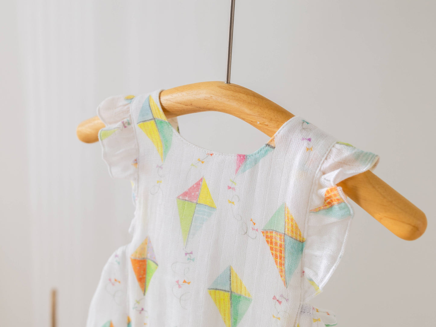 Nola Tawk - Reach for the Sky Organic Muslin Bubble Romper