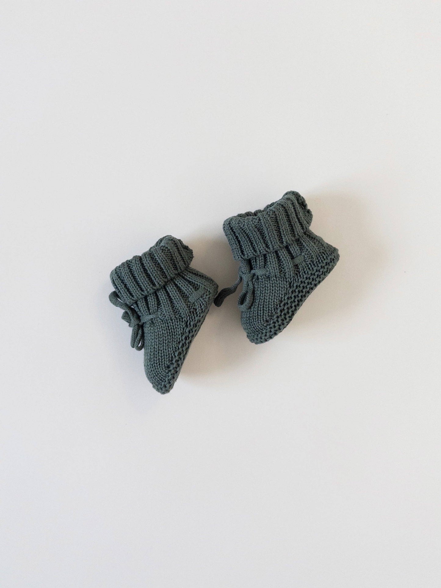 Pine Kids - Knit Booties - Pine