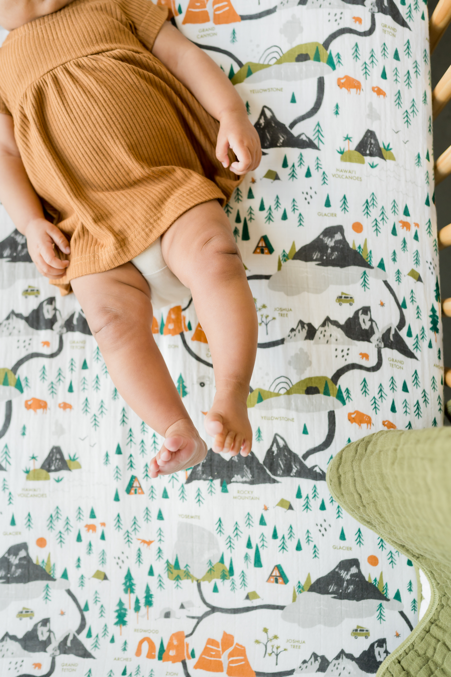 Clementine Kids - National Parks Crib Sheet