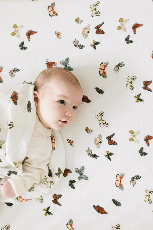 Butterfly Migration Crib Sheet - online purchase only