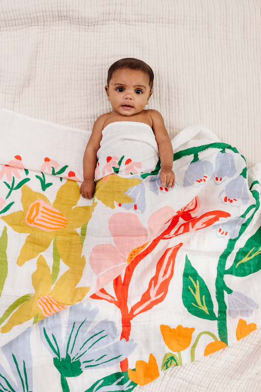 Cottage Garden Swaddle - online purchase only