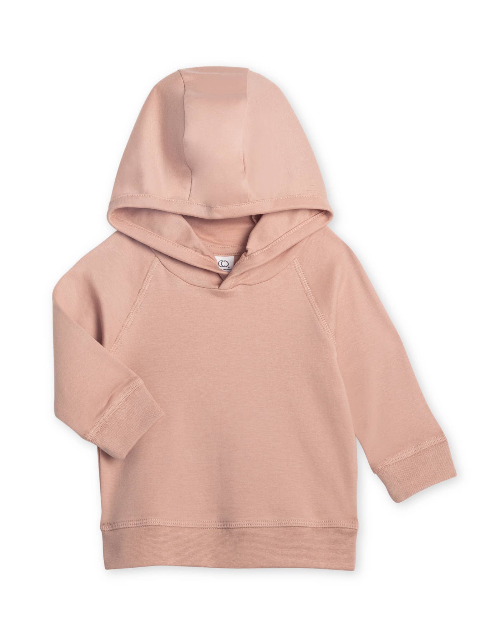 Colored Organics - Organic Baby and Kids Madison Hooded Pullover - Blush - Citrus Sky Boutique