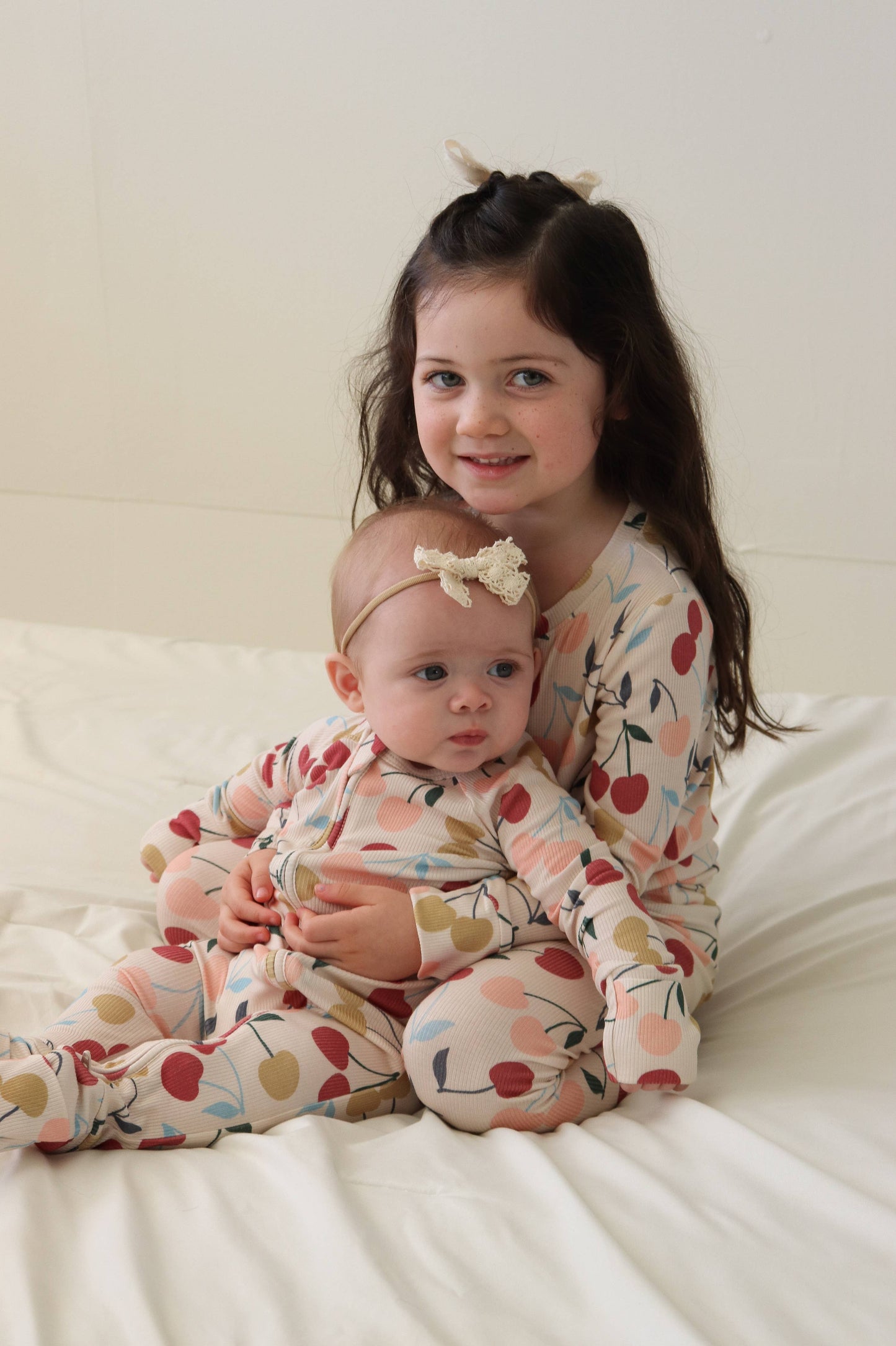 Honeycomb Goods - Sweet Cherries Zip Pajamas