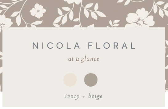 Colored Organics - Organic Baby Hattie Knot Bow Wrap - Nicola Floral / Beige