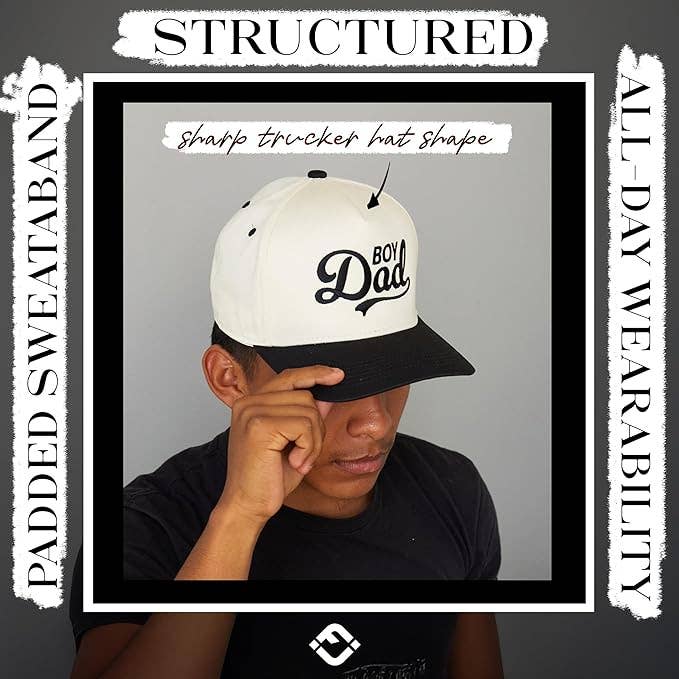 Funky Junque - Two Tone Cap - Boy Dad - Black/Beige