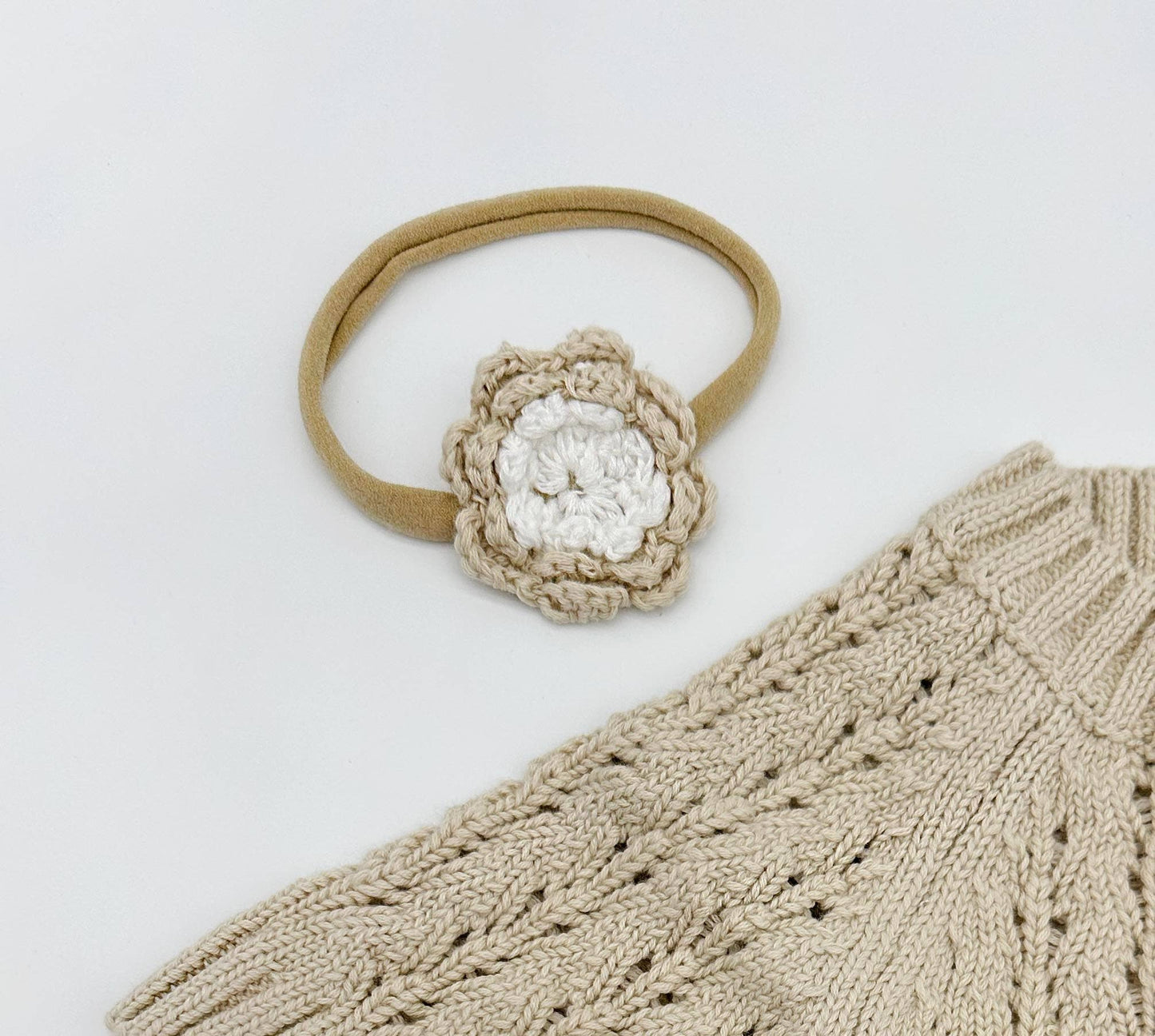 OLIVE & CRADLE - Crochet Flower Headband