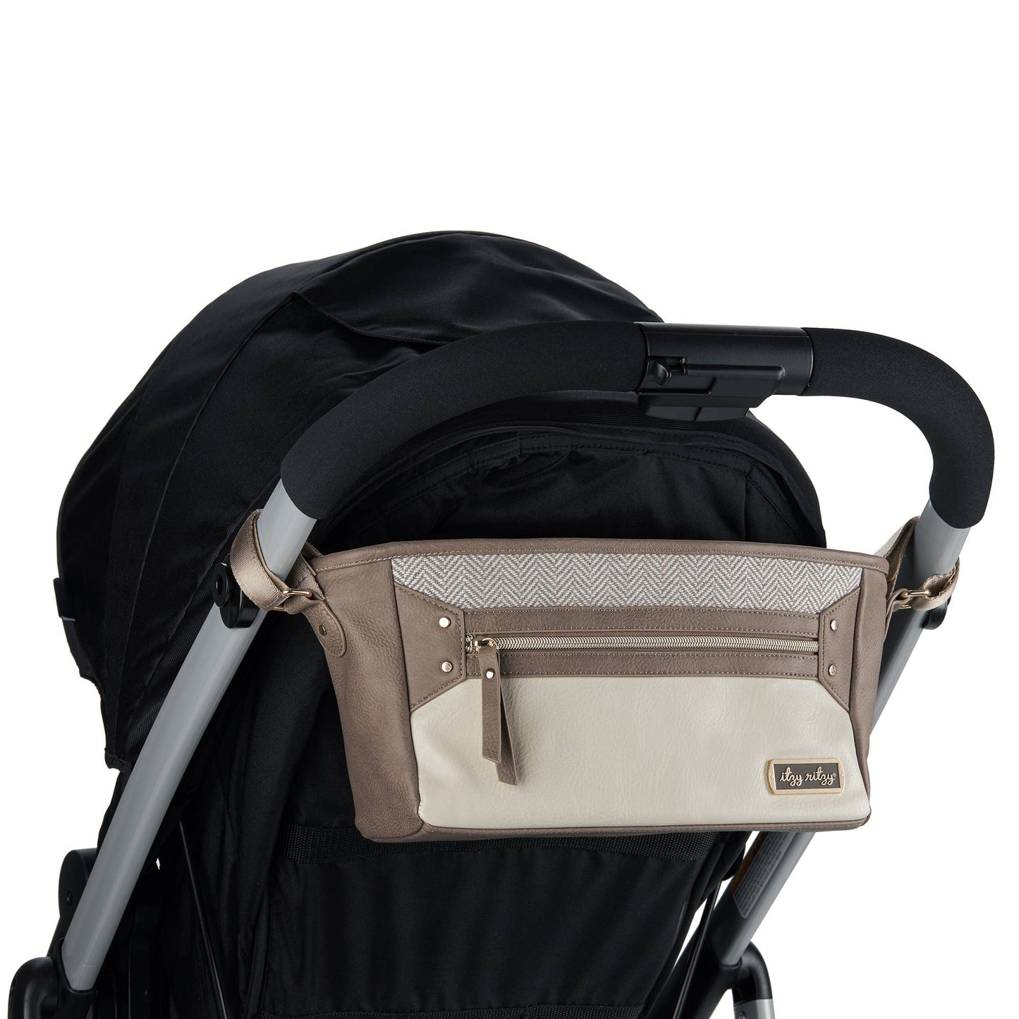 Itzy Ritzy - Vanilla Latte Travel Stroller + Wagon Caddy