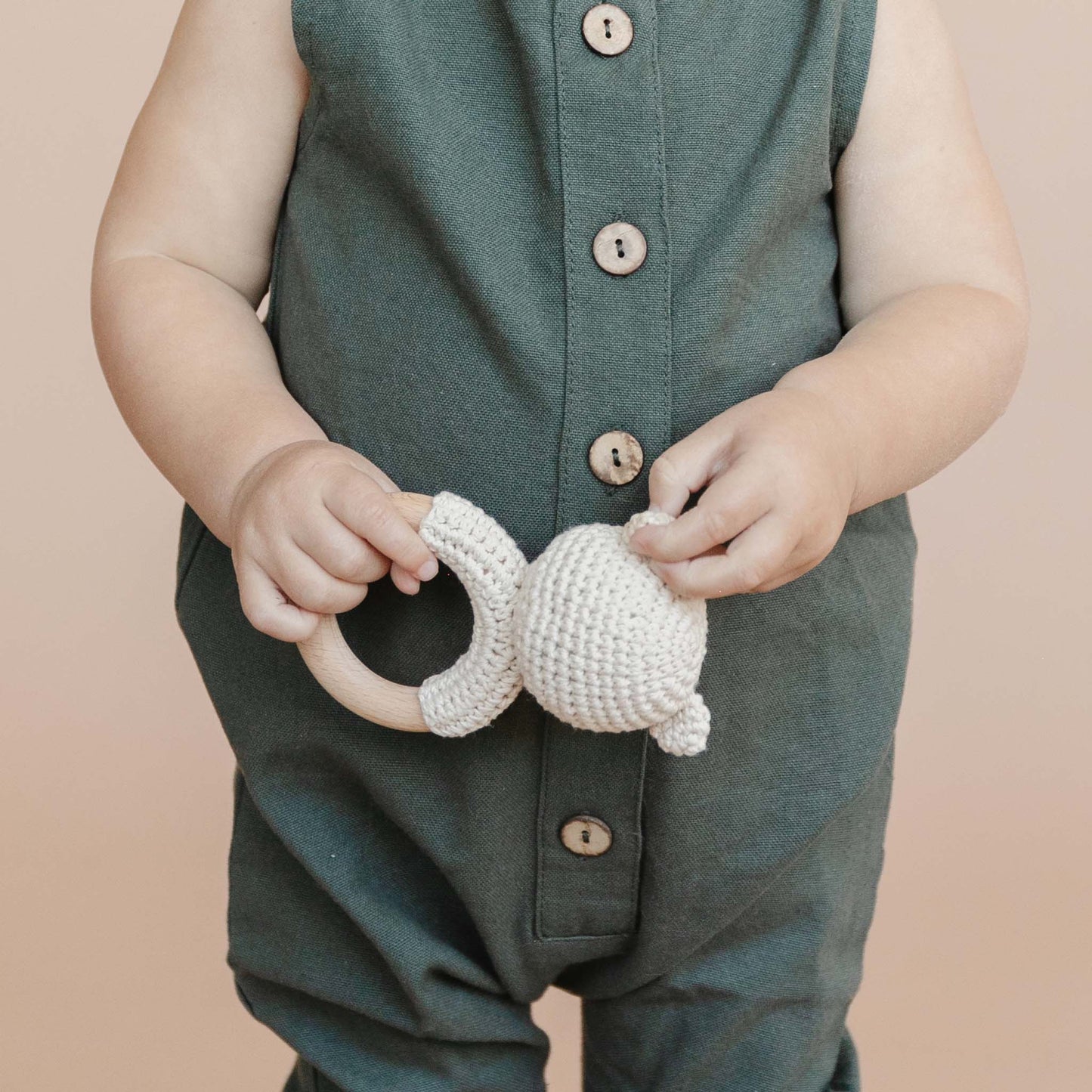 The Blueberry Hill - Teether Bear Cotton Rattle Baby Newborn Gift Toy