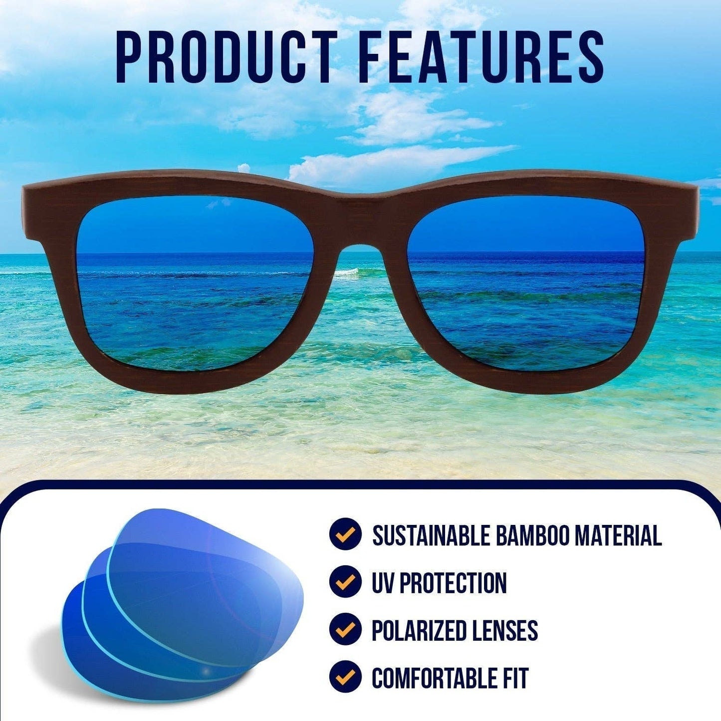 Baby Sunnies - Bamboo Polarized Baby Sunglasses 0-24 months