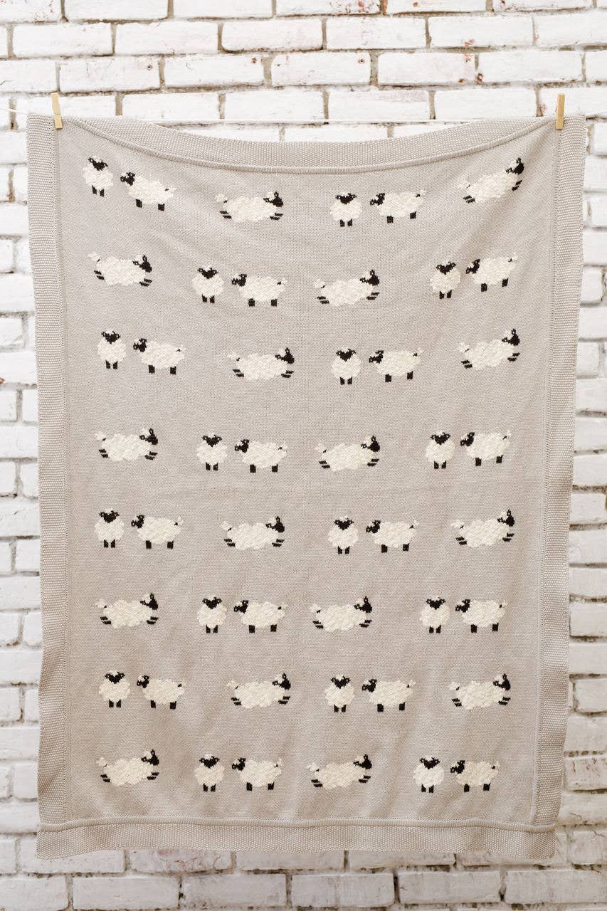 Darzzi - Sheep Cotton Knit Blanket