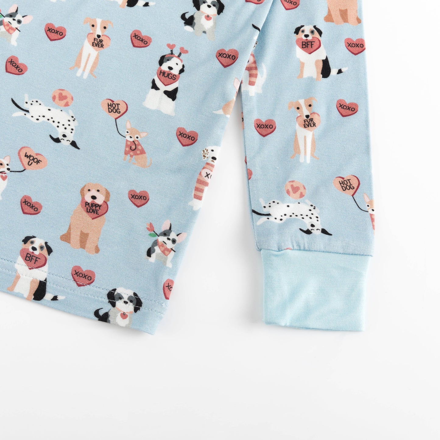 DreamLet - Pups & Kisses (Long Sleeve PJ) - Blue