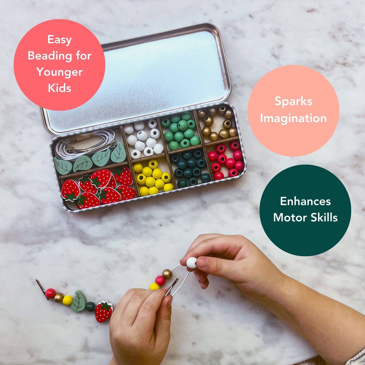 Cotton Twist - Strawberry Bracelet Bead Kit