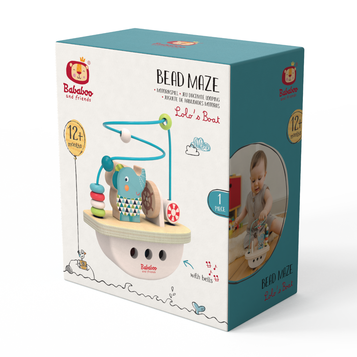Bababoo and friends® - Elephant Lolo's Boat Bead Maze [12+ Months]