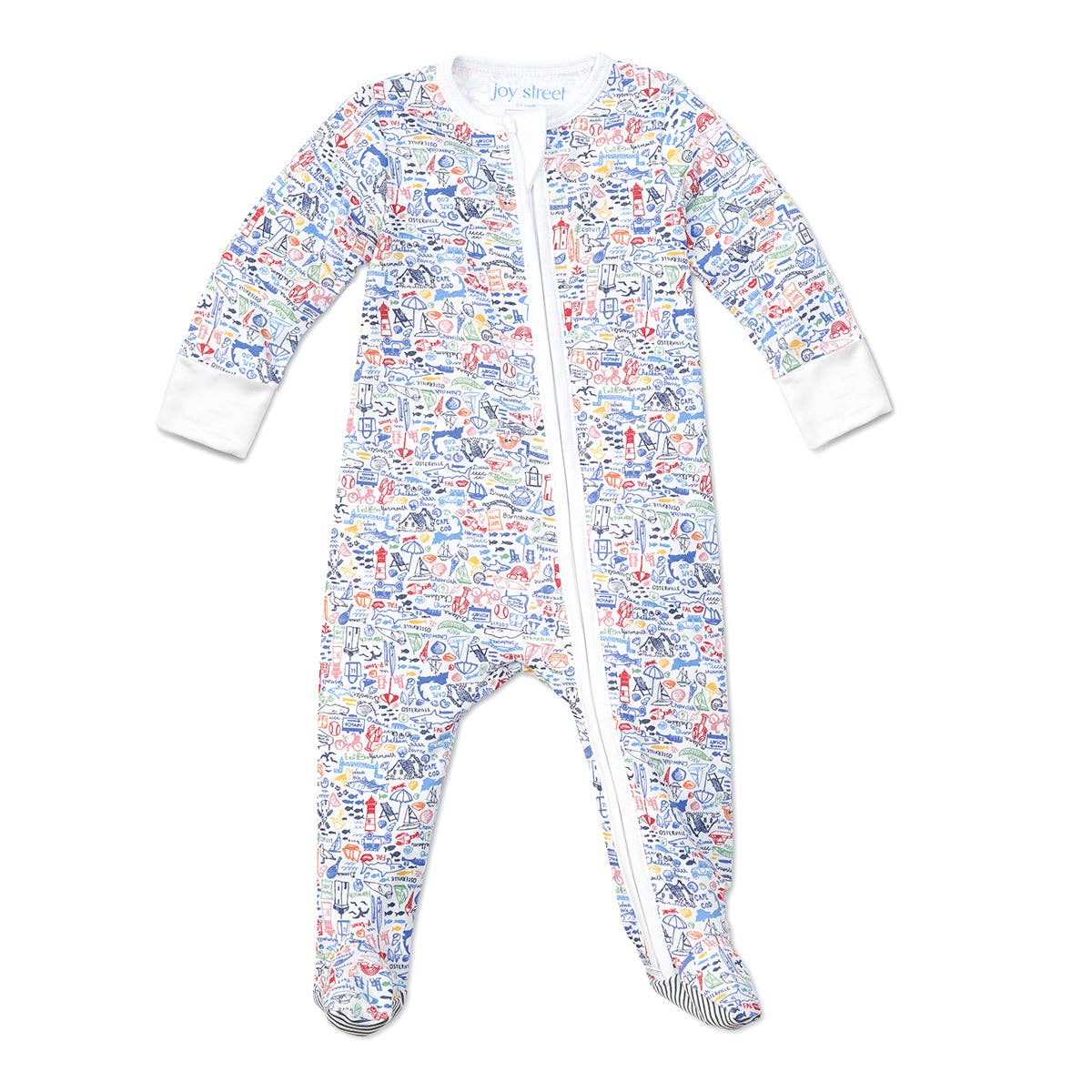 Joy Street - Cape Cod Zip Baby Onesie