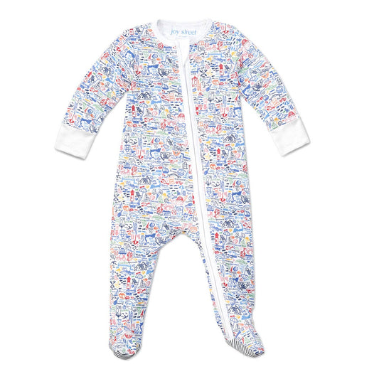 Joy Street - Cape Cod Zip Baby Onesie