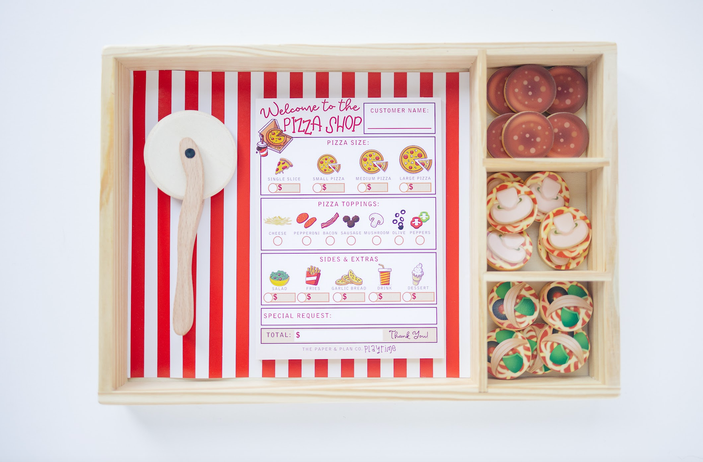 The Paper and Plan Co. - Pizza Shop Playtime Pad®