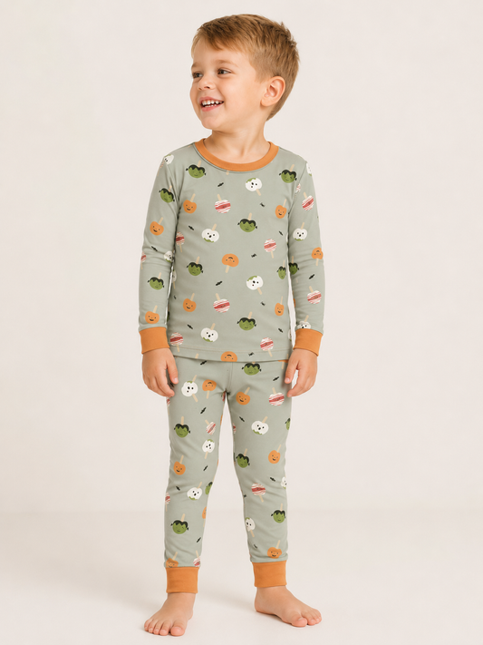 The Honey and Bro Co. - Monster Munch Zinza™ Tencel Two-Piece Pajama Set