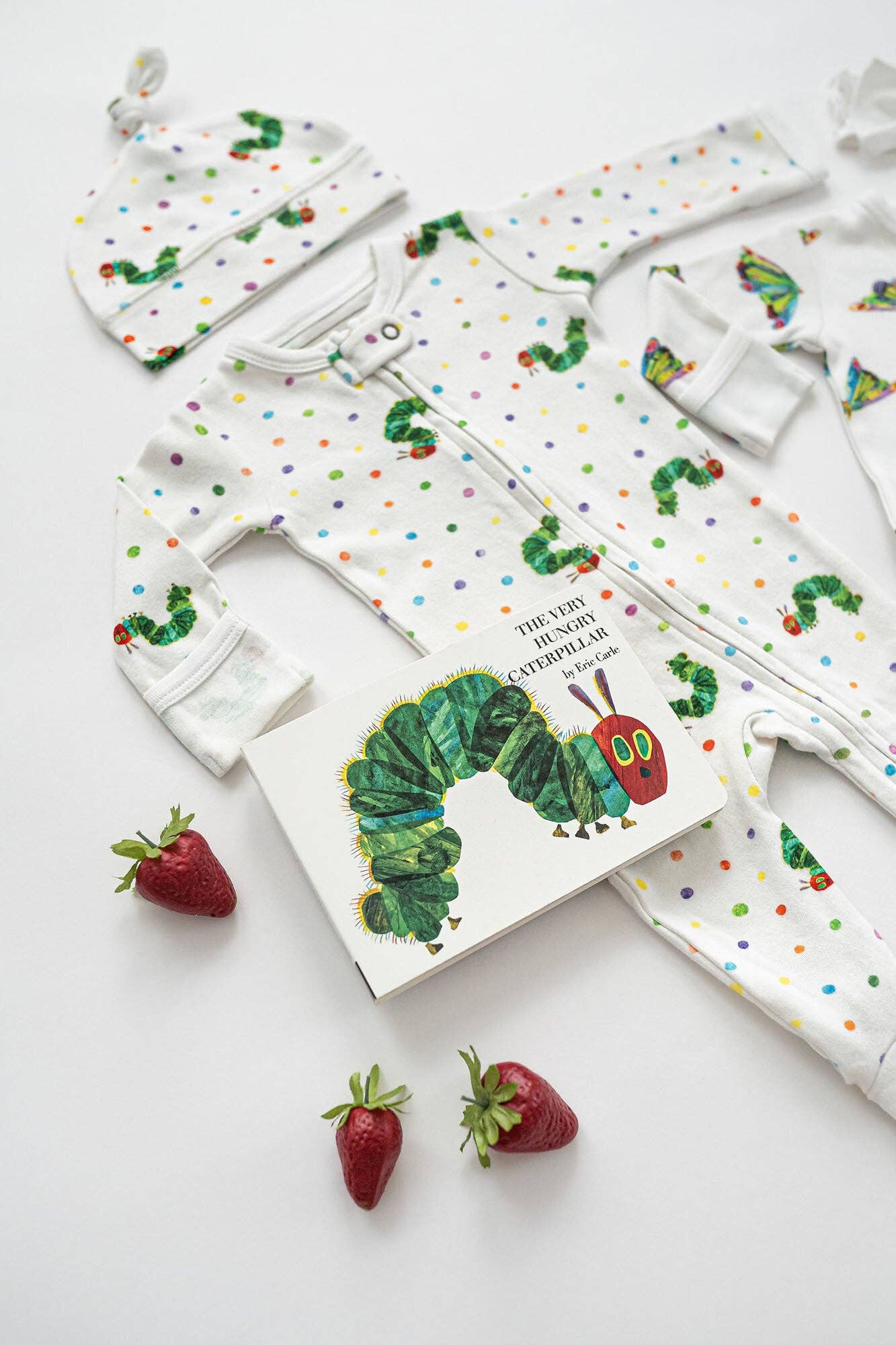 L'ovedbaby - Caterpillar | Organic Zipper Footie