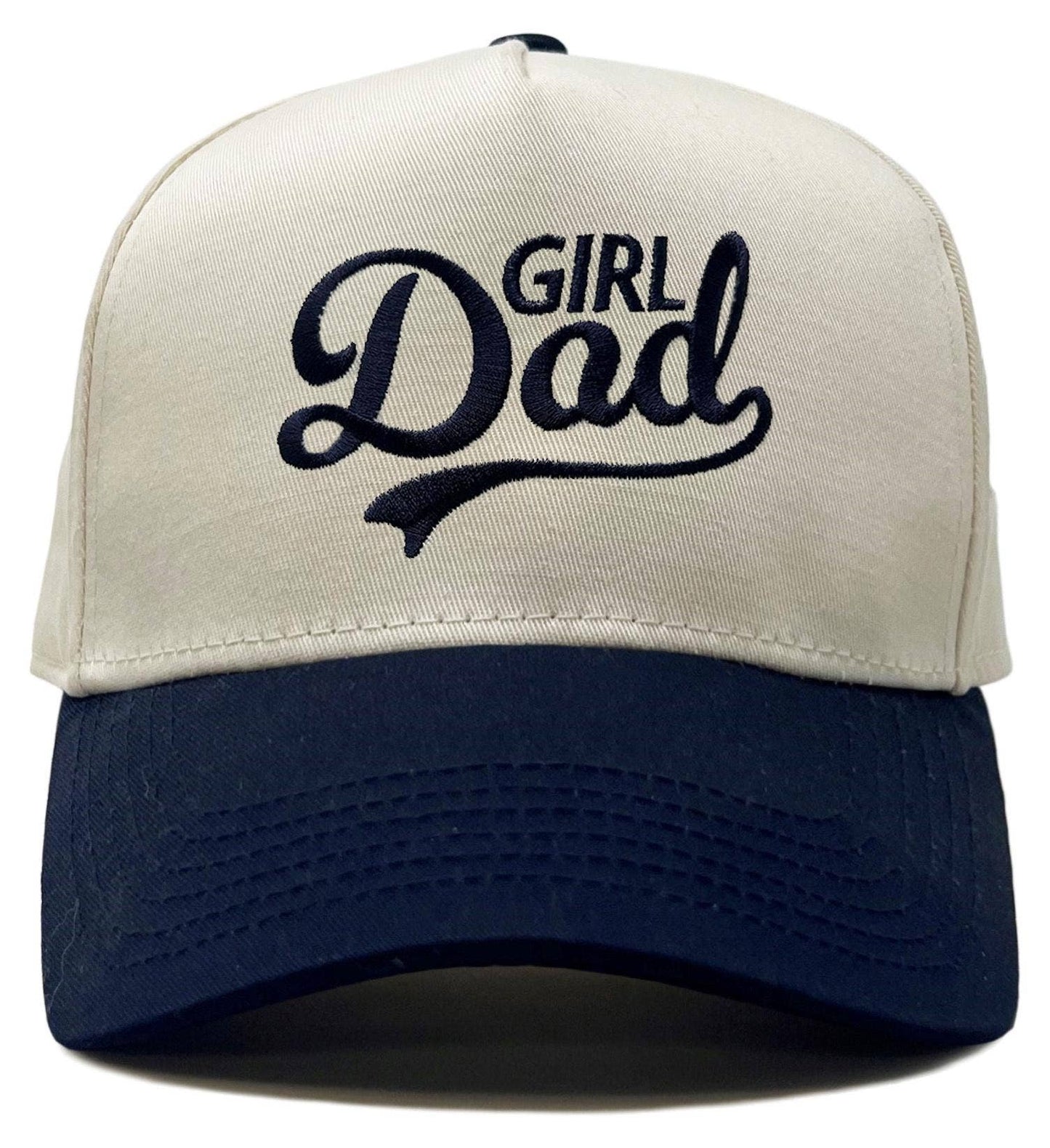 Funky Junque - Two Tone Cap -  Girl Dad - Navy/Beige