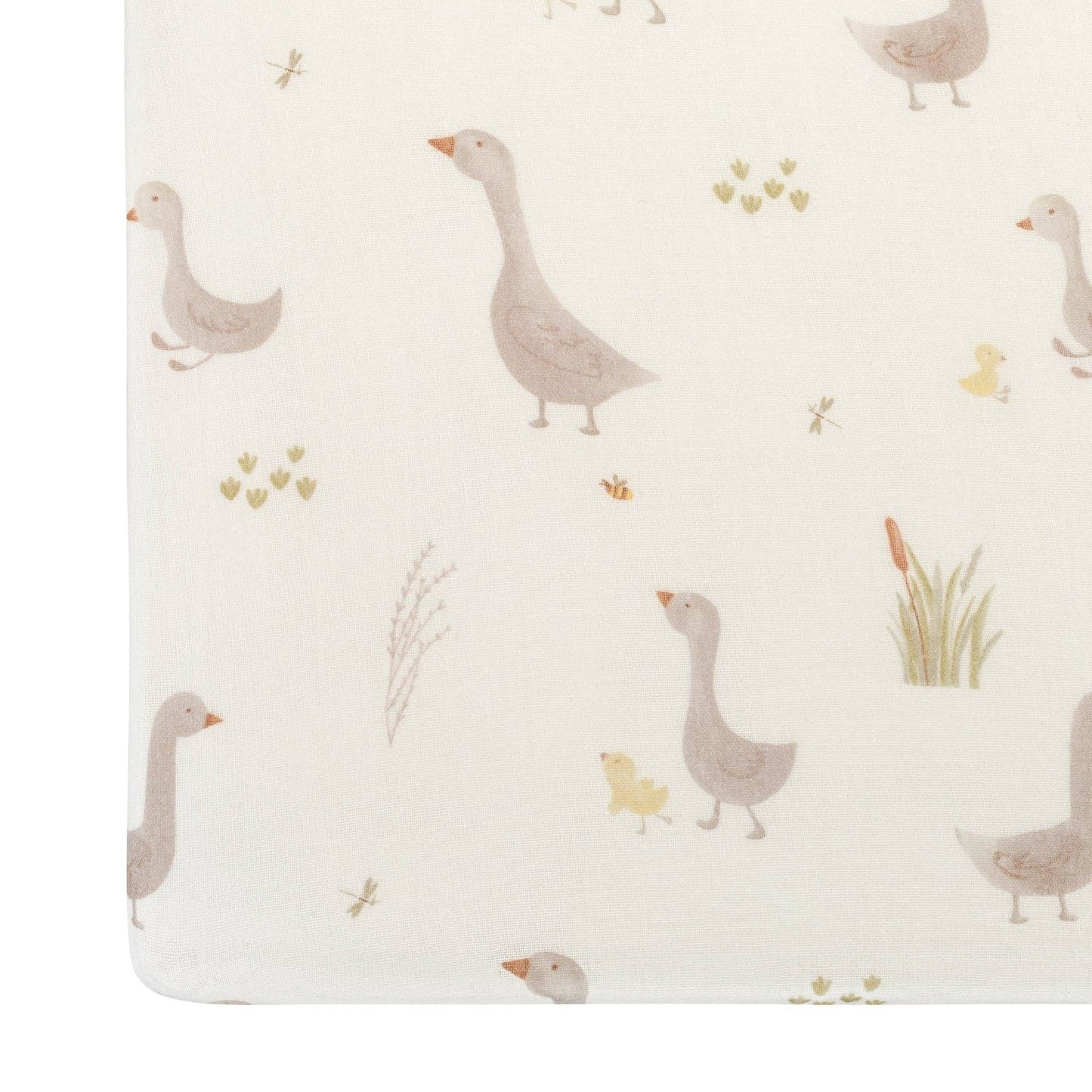 Crane Baby - Charlie Farmhouse Goose Crib Fitted Sheet
