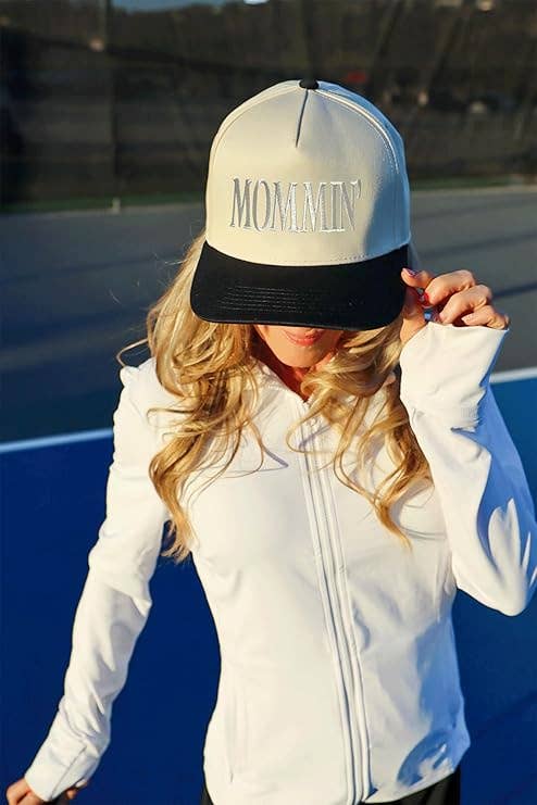 Funky Junque - Two Tone Cap -  Mommin' - Black/Beige