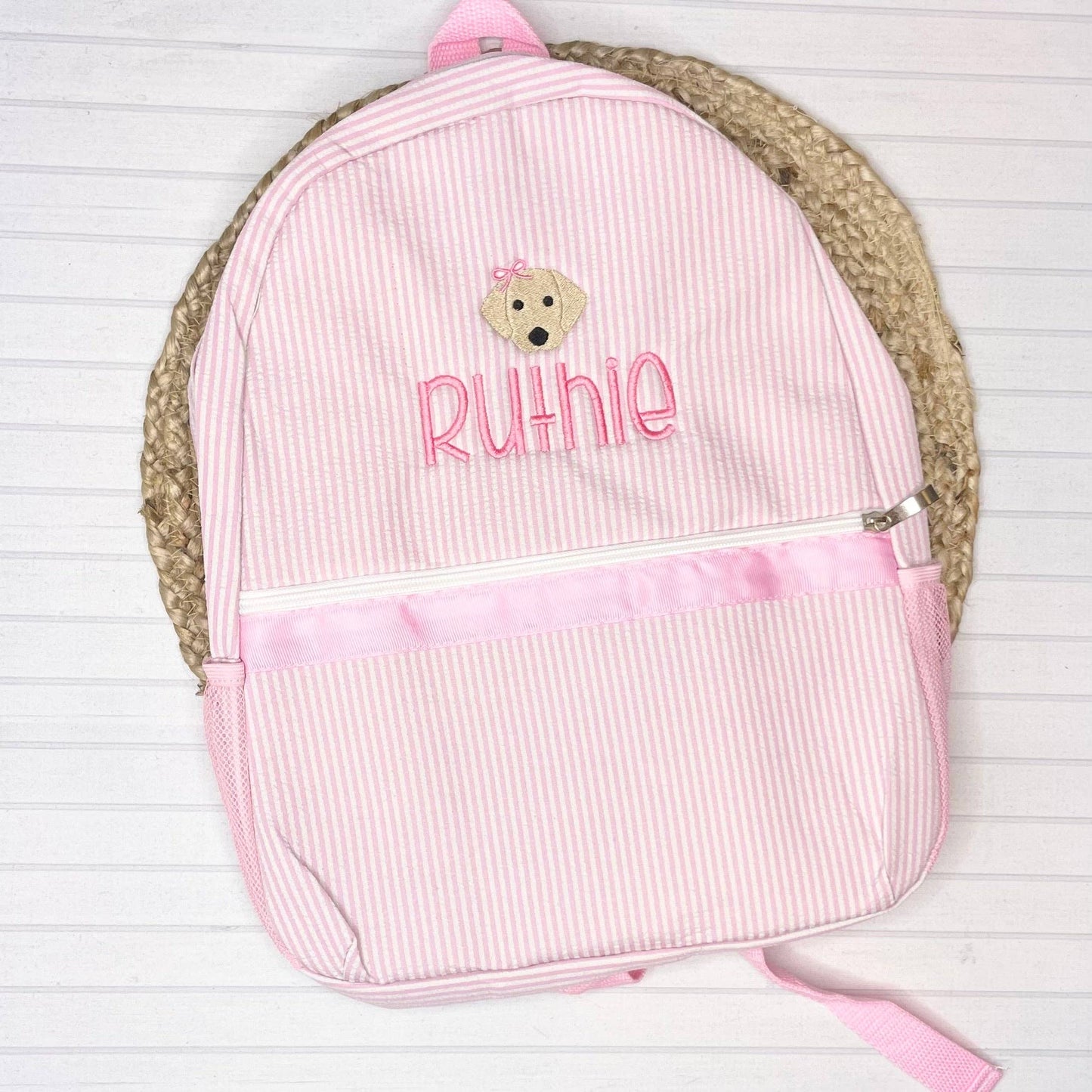 Love That Cotton - Seersucker Backpack (Full Size)