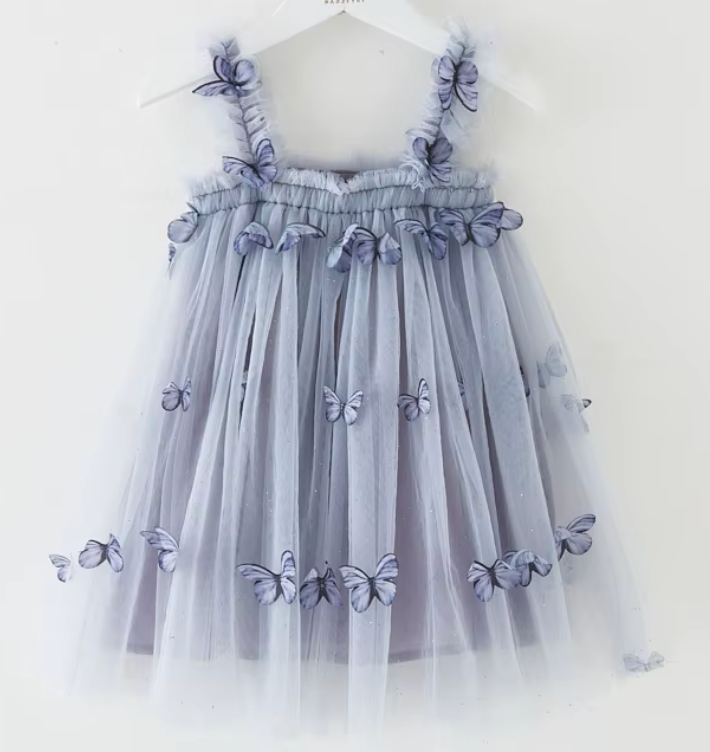 Morgan Mae Kids - Dress || Blue Butterfly