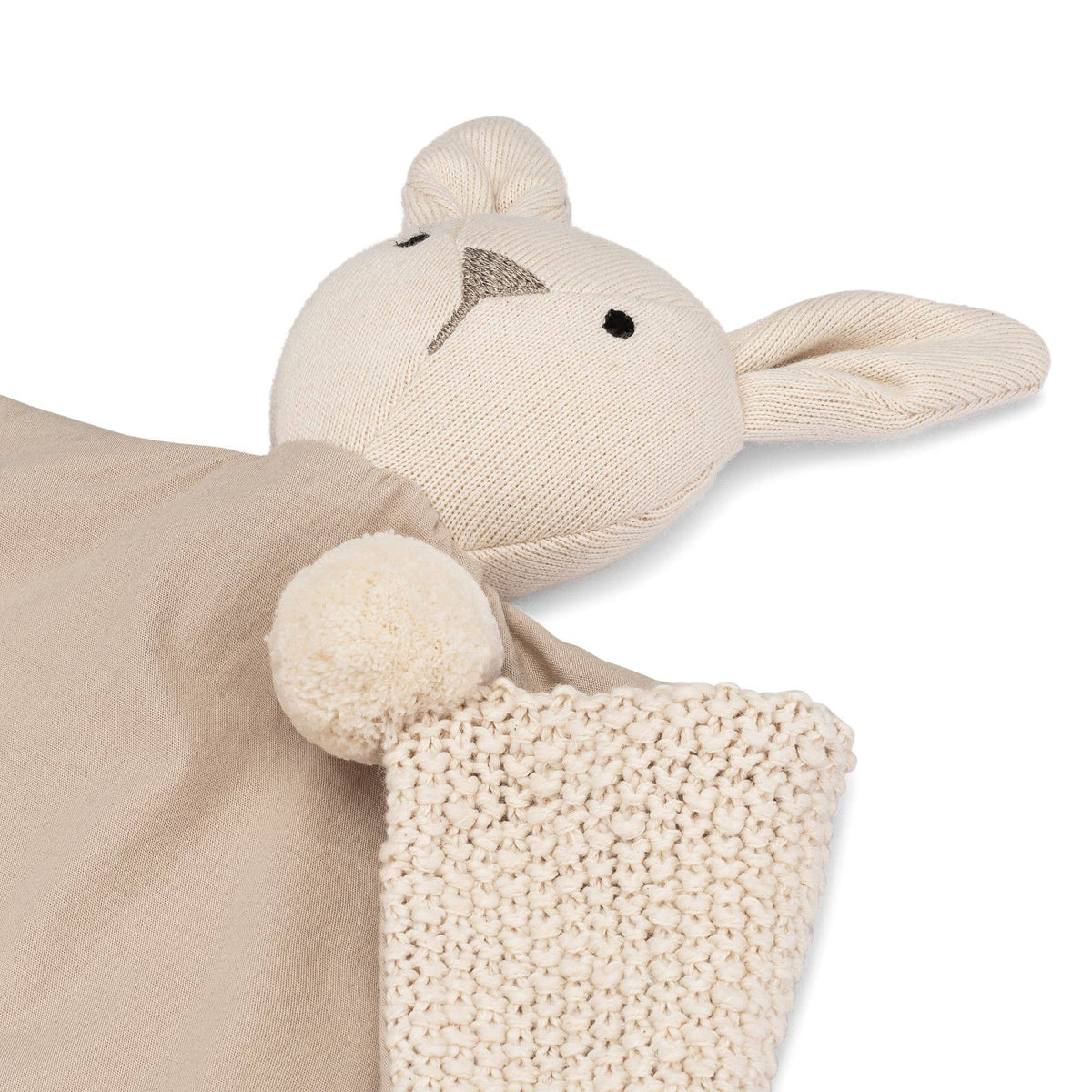 Crane Baby - Avery Organic Baby Lovey Blanket (Ollie The Bunny)