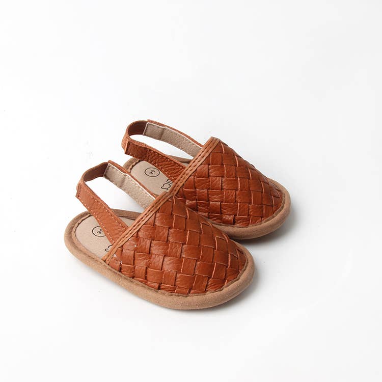 Babe Basics - Woven Leather Baby Sandals