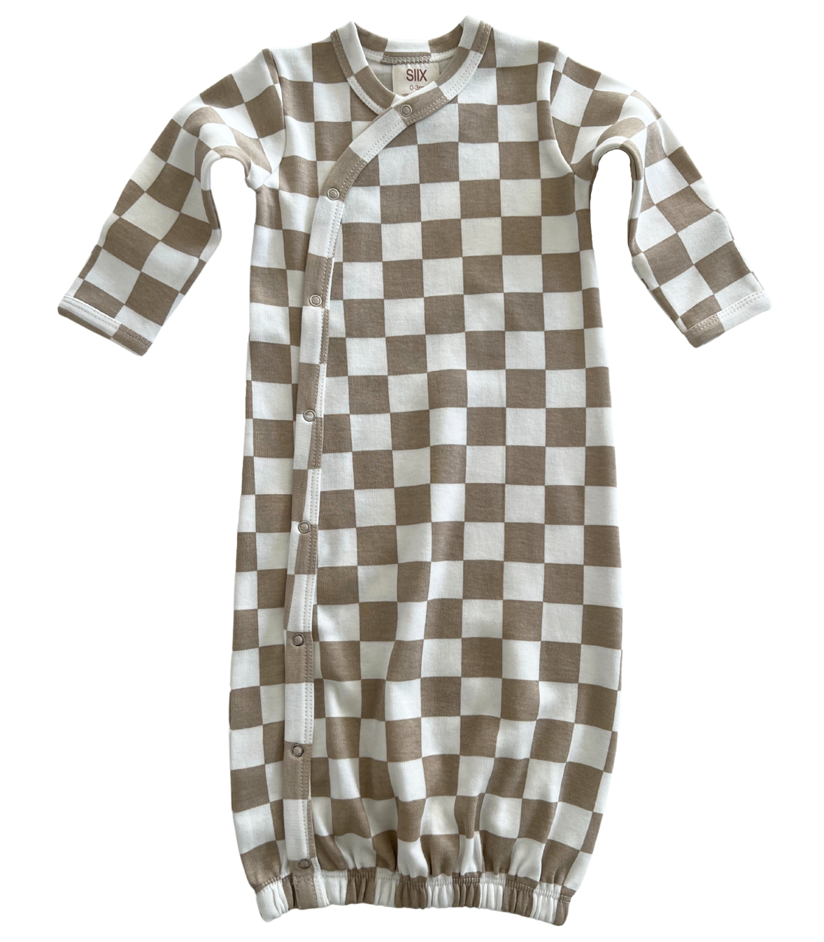 SIIX Collection - Tiramisu Checkerboard / Organic Gown