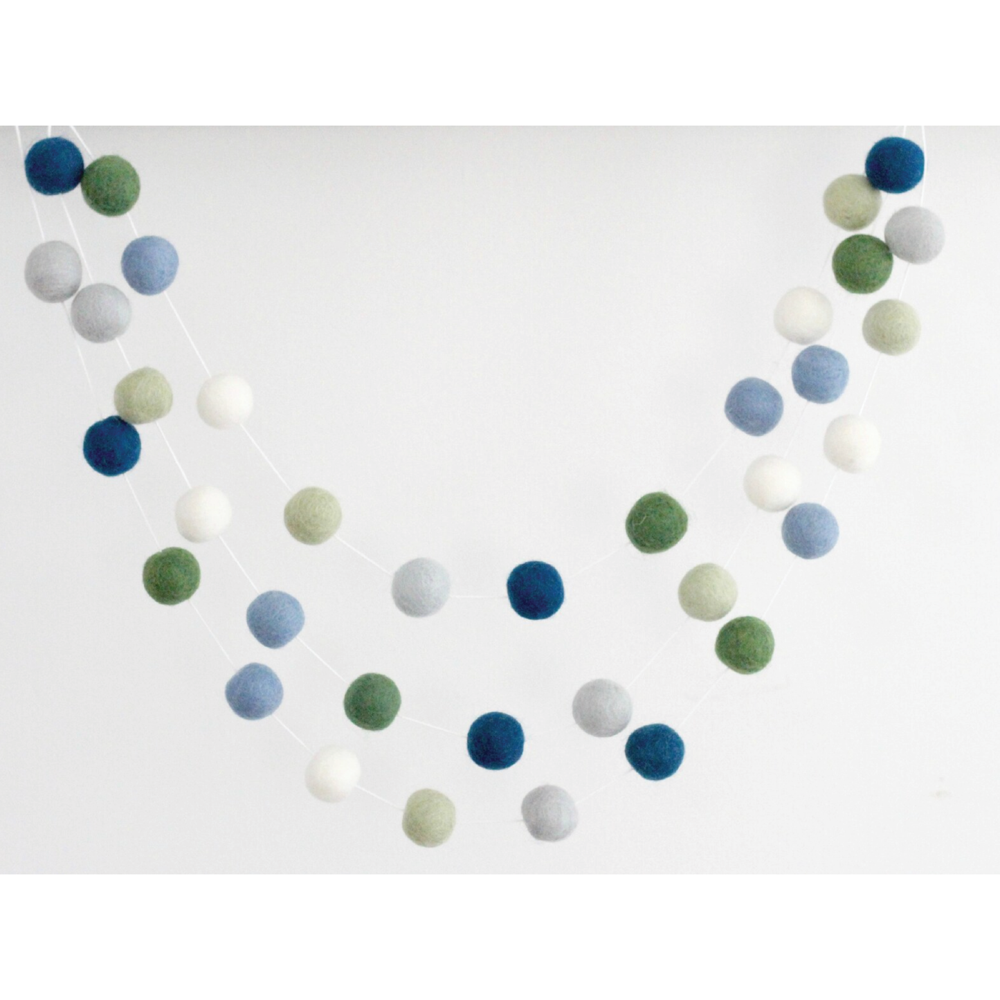 Sheep Farm Felt - Earth & Sky Felt Ball Garland