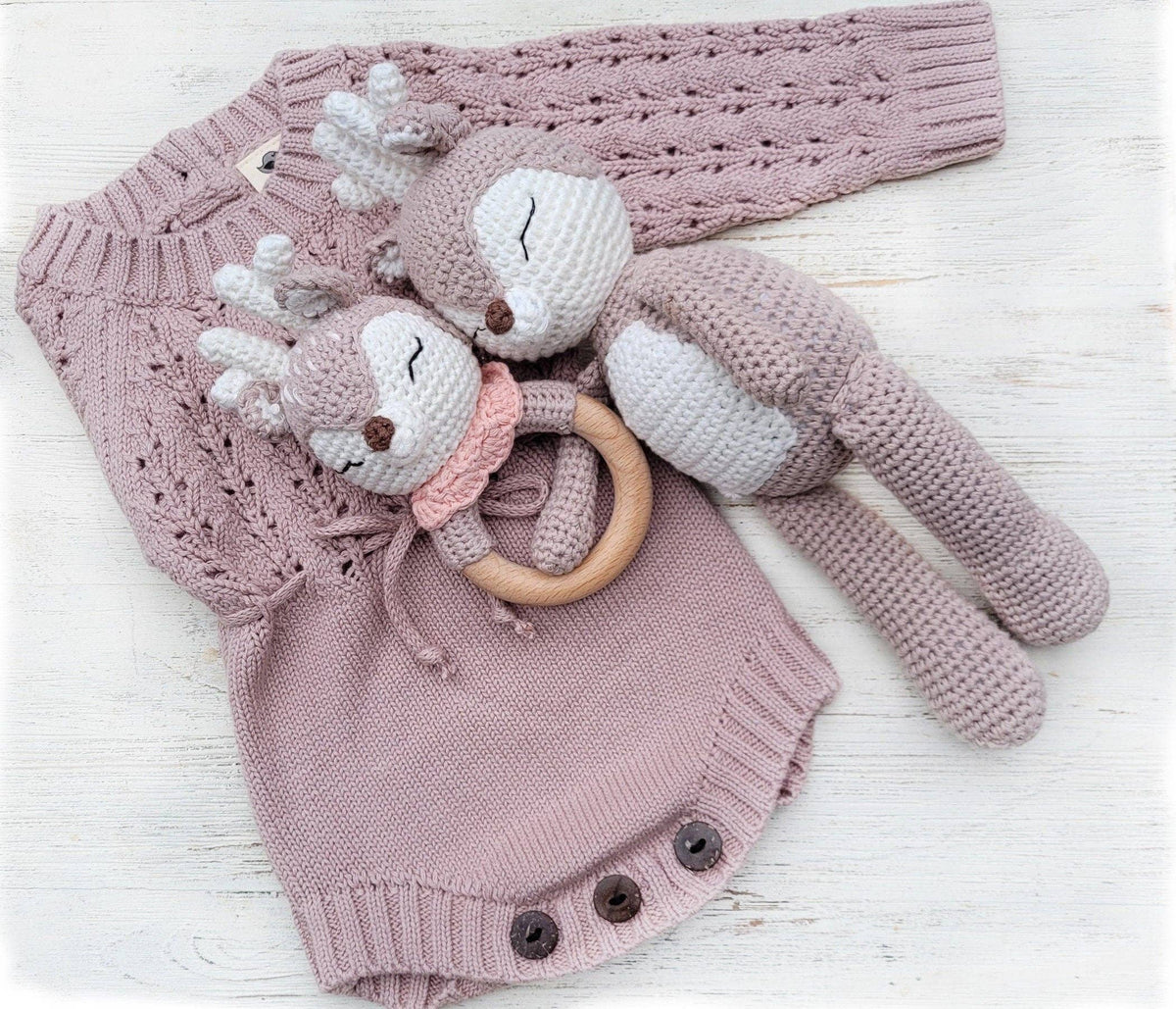 OLIVE & CRADLE - Zoya Knitted Sweater Romper