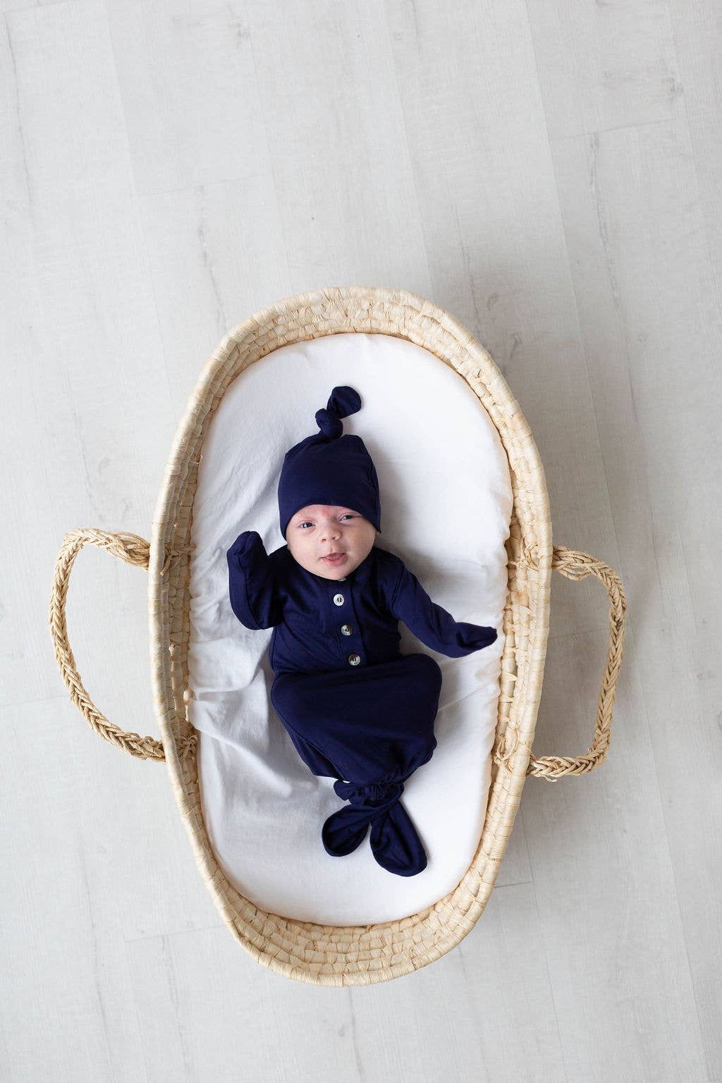 Stroller Society - Newborn Knotted Baby Gown and Hat Sets - Baby Clothing