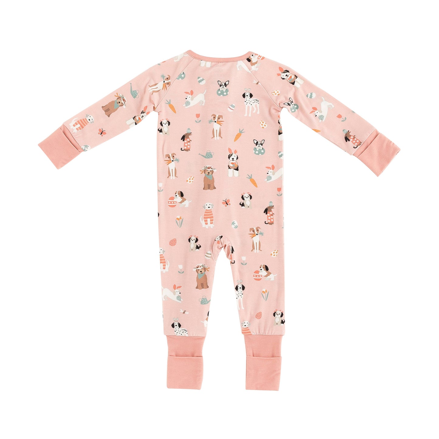 DreamLet - Puppy Egg Hunt (Convertible Zip Footies) - Pink