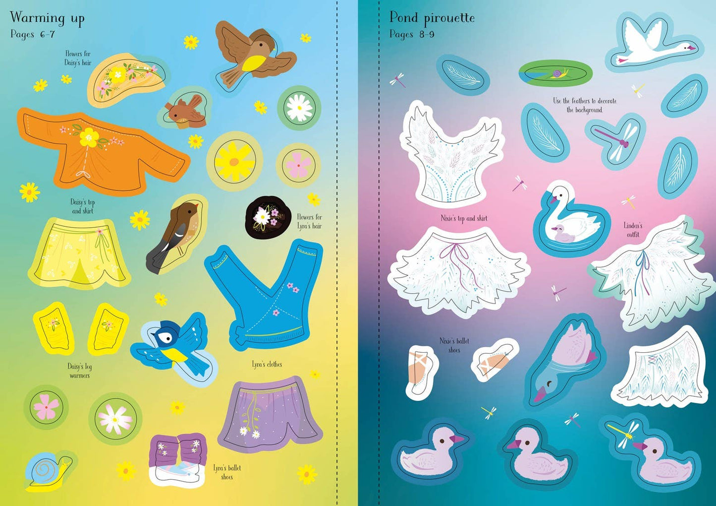 HarperCollins - Little Sticker Dolly Dressing Ballet Fairies : Usborne