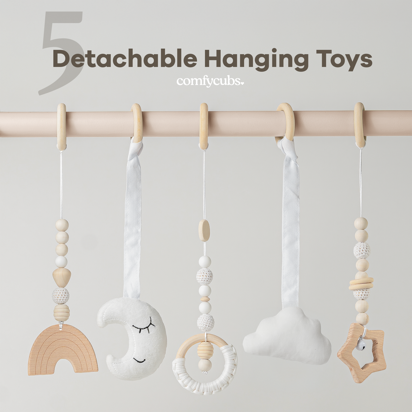 Comfy Cubs - Wooden Baby Play Gym, Baby Activity Gym by Comfy Cubs