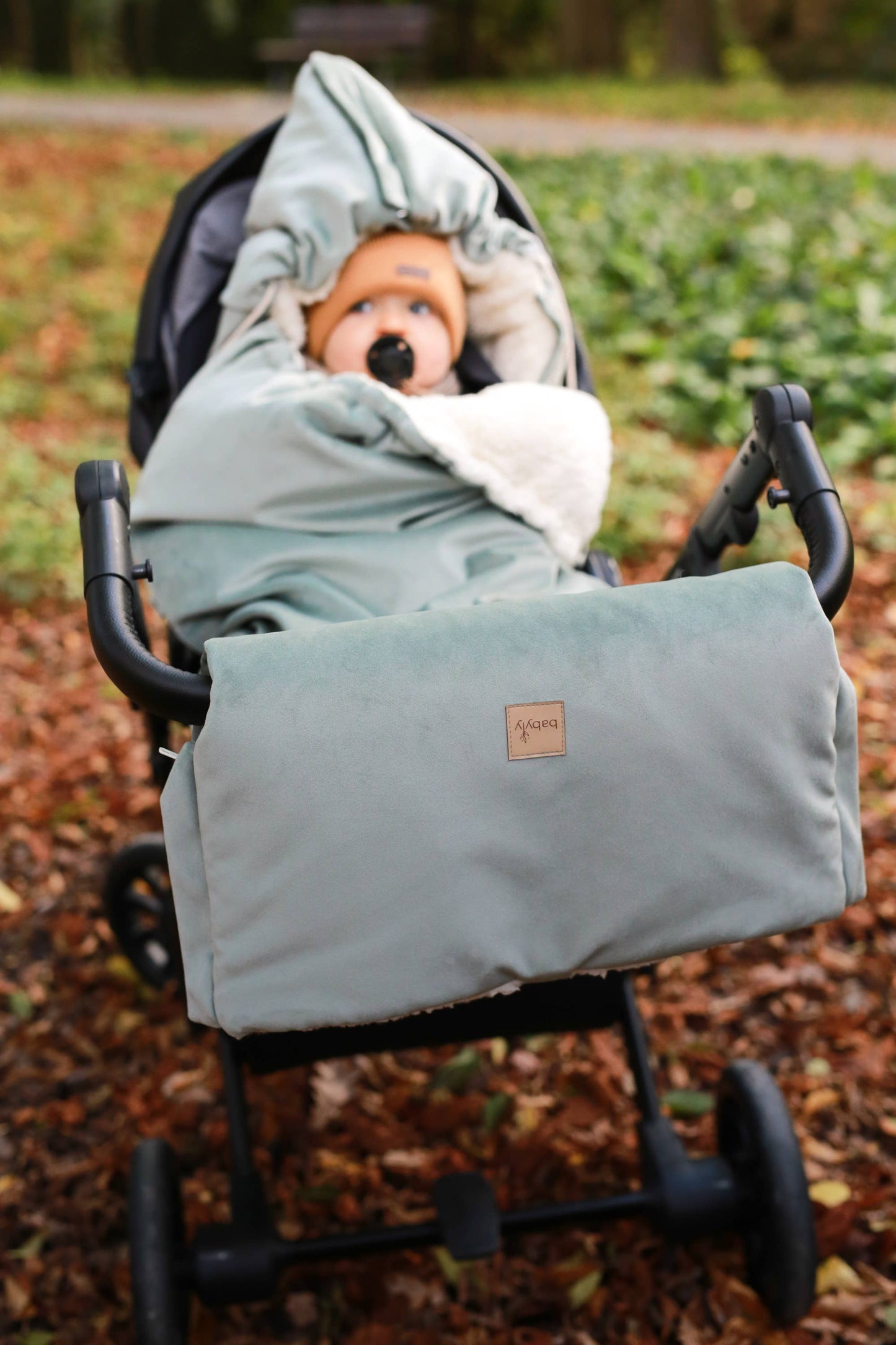 BABYLY - Waterproof velvet muff (hand warmer)/ stroller gloves