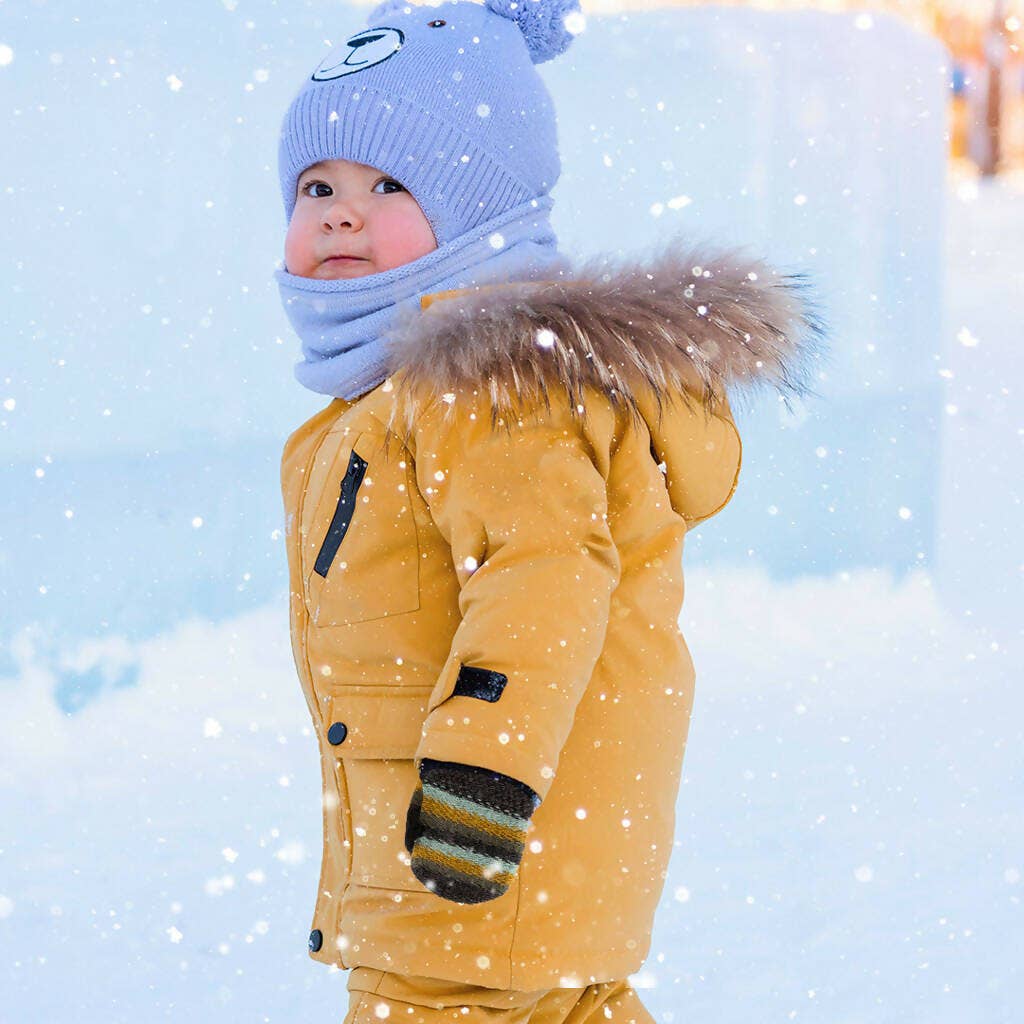 Wear Sierra - Soft Knit Mittens for Babies - Warm Unisex Mitten for Kids