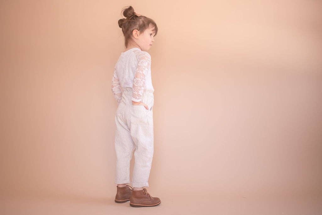 Tate & Adele - Paper bag waist Pant with tie