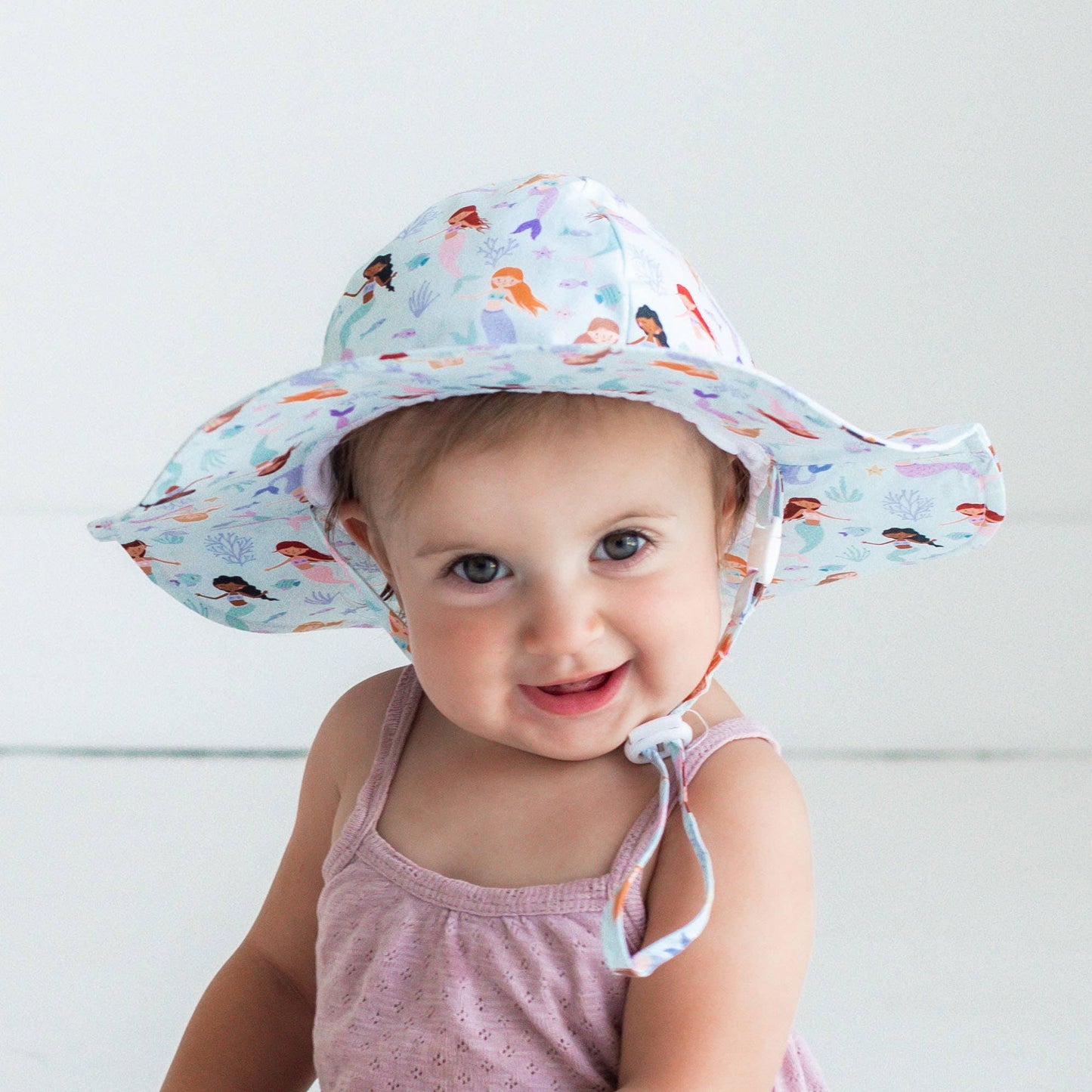 Huggalugs - Mermaid Sunhat UPF 50+ Baby & Toddler
