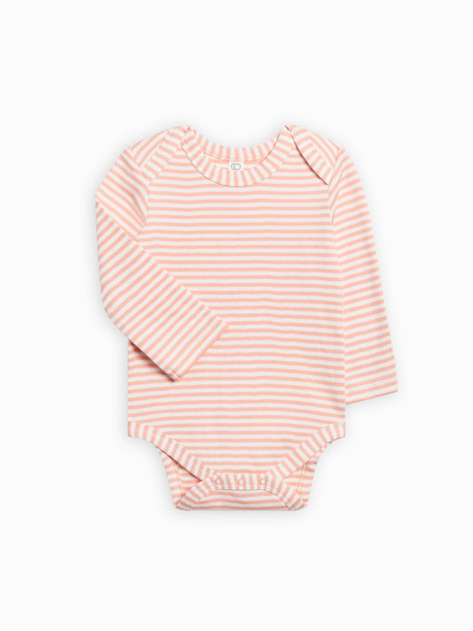 Colored Organics - Organic Baby River Bodysuit - Blush Stripe