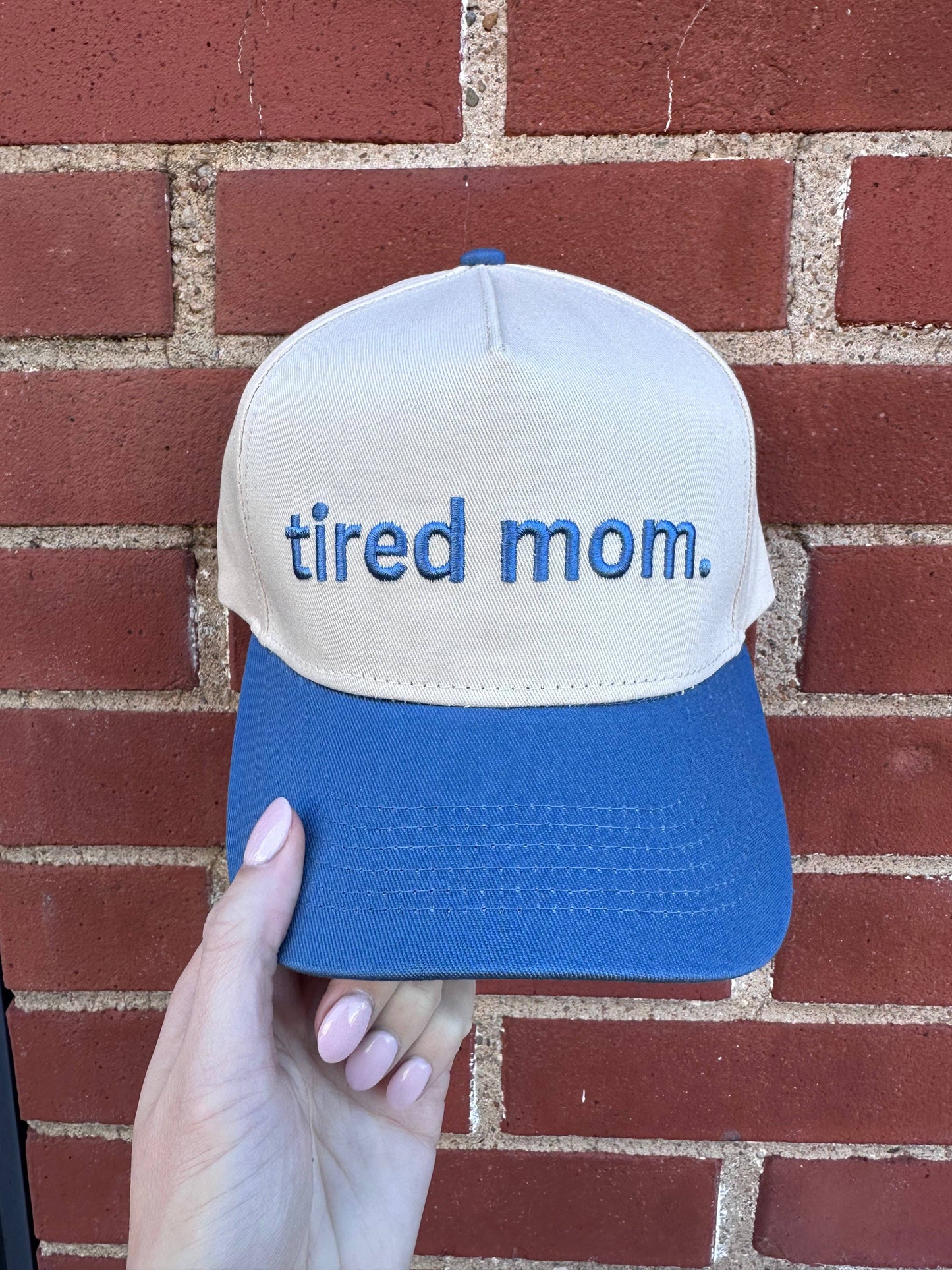 Social Statement - Tired Mom Vintage Trucker Hat