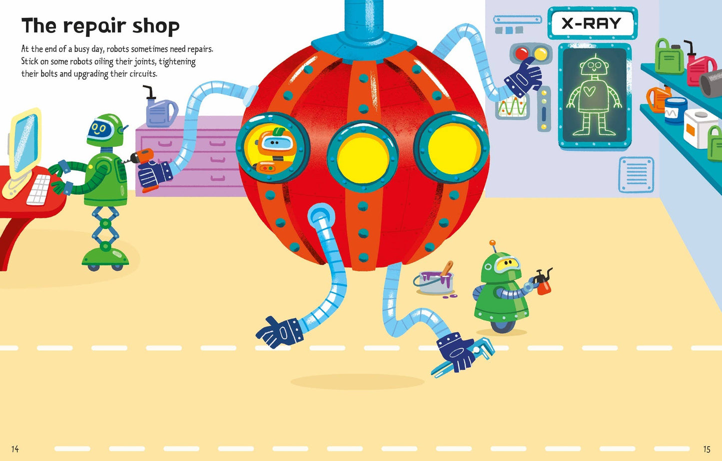 HarperCollins - First Sticker Books Robots: Usborne